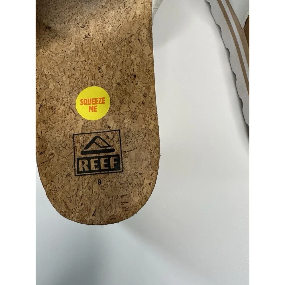 REEF  Vista Hi Platform Sandal Women's White Size 9 NWOT REEF